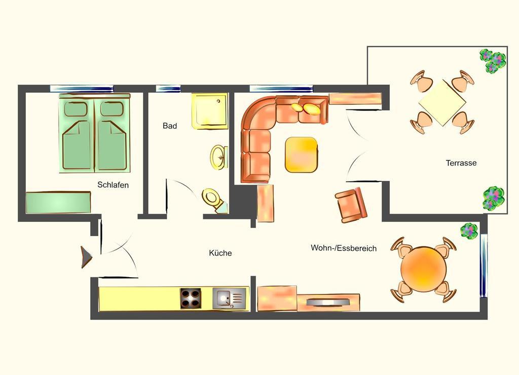 Apartment Ferienidyll 1 Heringsdorf  Eksteriør billede